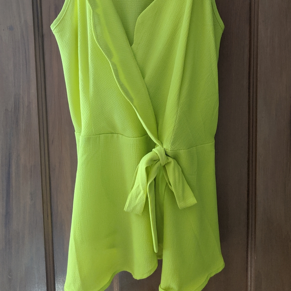 Spaghetti strap wrap around top